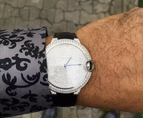 OAP Freeze Shows Off His $90k Cartier Diamond Watch [See Photo]